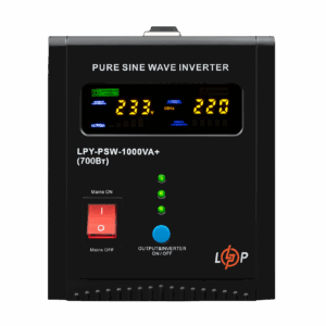 ДБЖ LogicPower LPY-PSW-1000VA+ (700Вт) 10A/20A з правильною синусоїдою 12V