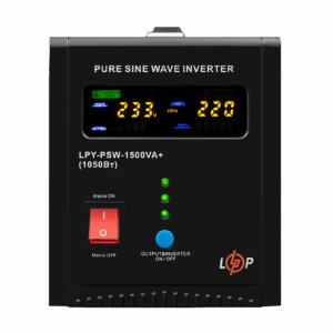 ДБЖ LogicPower LPY-PSW-1500VA+ (1050Вт) 10A/15A з правильною синусоїдою 24V