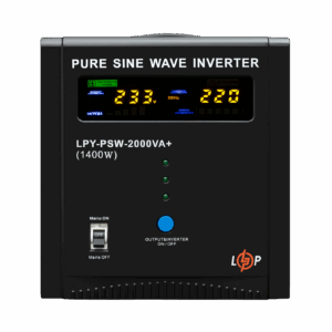 ДБЖ LogicPower LPY-PSW-2000VA+ (1400Вт) 10A/20A з правильною синусоїдою 24V