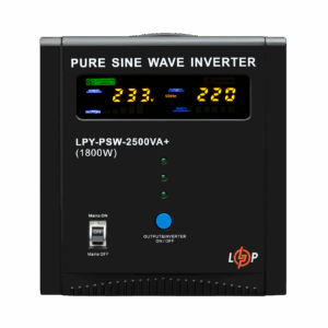 ДБЖ LogicPower LPY-PSW-2500VA+ (1800Вт) 10A/20A з правильною синусоїдою 24V