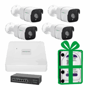 Комплект відеоспостереження на 4 камери GV-IP-K-W75/04 5MP