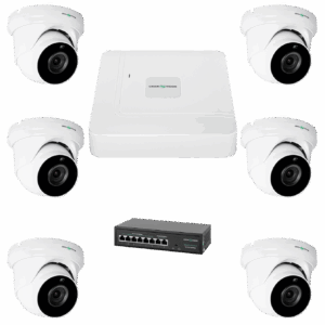 Комплект відеоспостереження на 6 камер GV-IP-K-W76/06 5MP