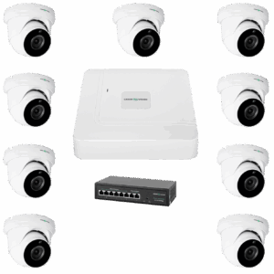 Комплект відеоспостереження на 9 камер GV-IP-K-W77/09 5MP