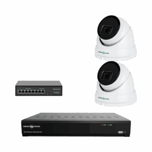 Комплект відеоспостереження на 2 IP камери 5MP для вулиці/будинку GreenVision GV-IP-K-W79/02 (Ultra AI)