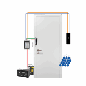 Автономний комплект СКУД з електроригельним замком та сенсорною кнопкою виходу GV-508
