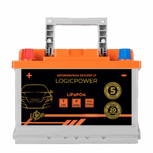 Автомобільний літієвий акумулятор LP LiFePO4 12V - 64 Ah (+ зліва) BMS 1050А