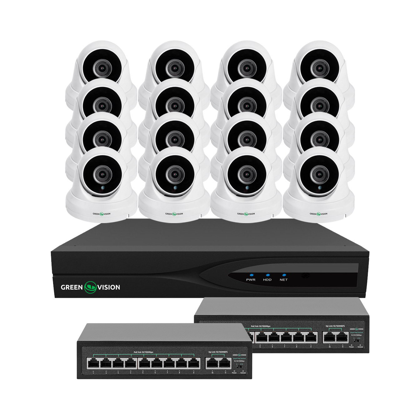 Комплект відеоспостереження на 16 камер GV-IP-K-W83/16 5MP