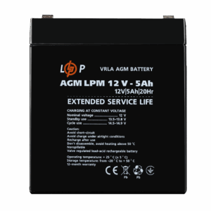 Розпродаж Акумулятор AGM LPM 12V - 5 Ah