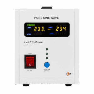 ДБЖ з правильною синусоїдою 12V LPY-PSW-800VA+(560Вт)5A/15A