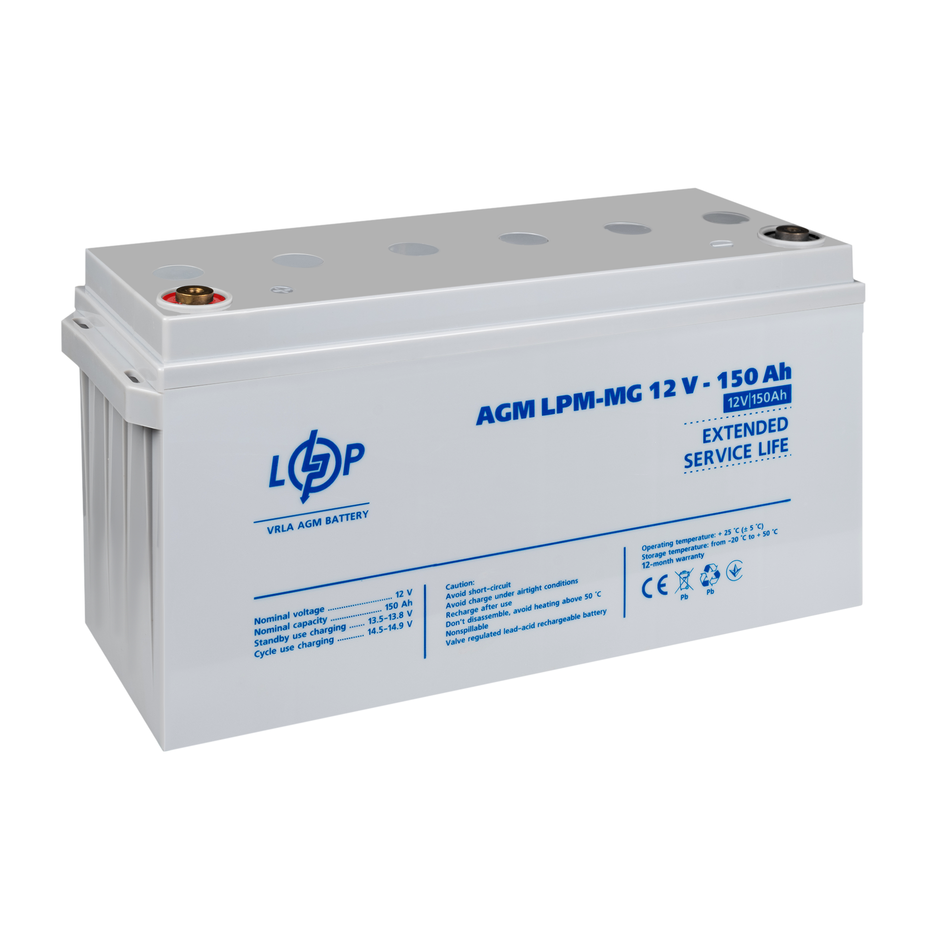 Акумулятор мультигелевий LPM-MG 12V - 150 Ah - Зображення 3