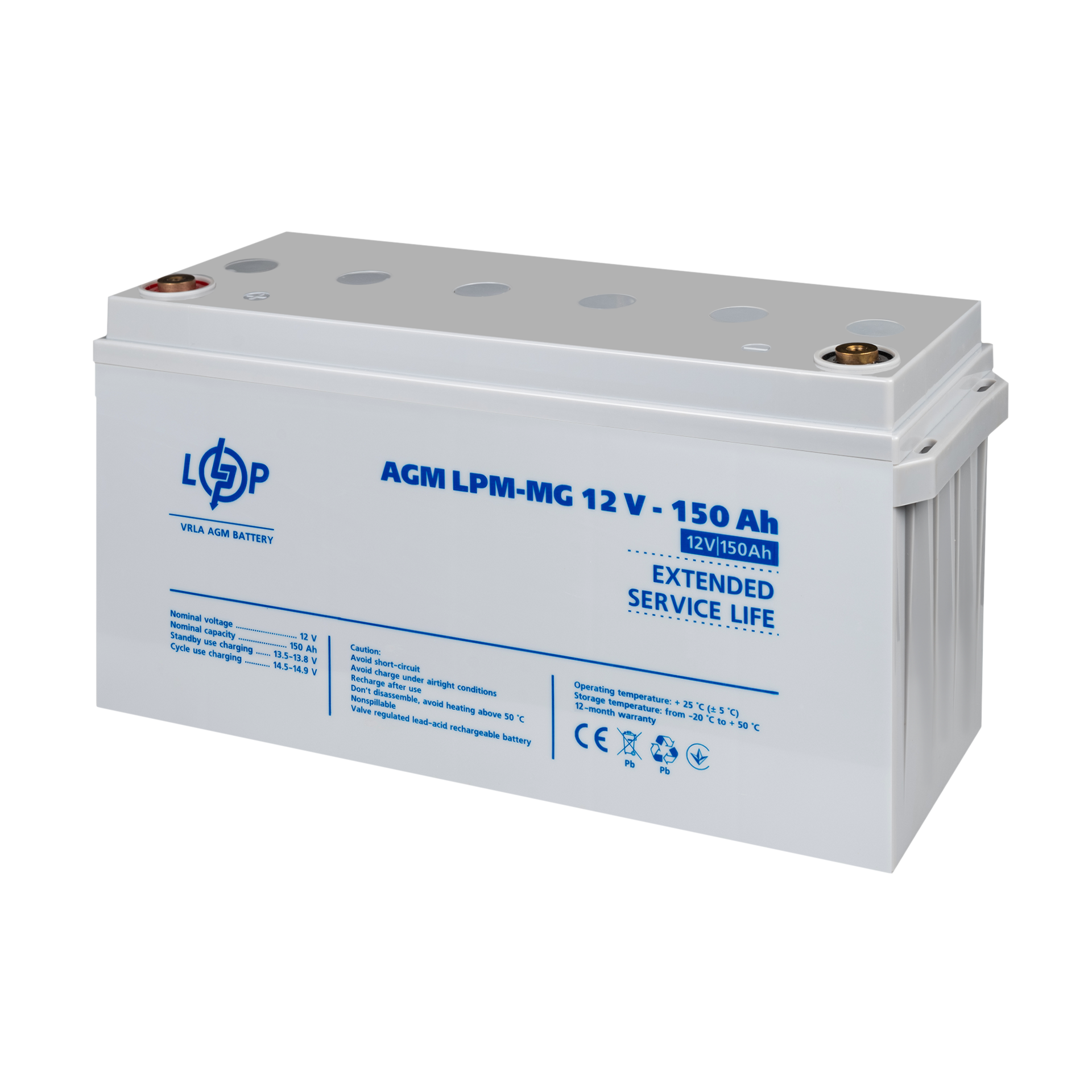 Акумулятор мультигелевий LPM-MG 12V - 150 Ah - Зображення 4