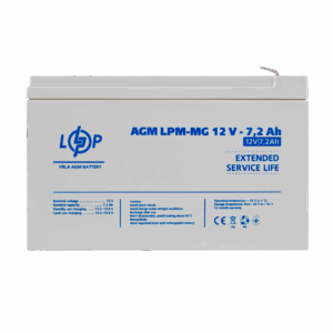 Акумулятор мультигелевий LPM-MG 12V - 7.2 Ah