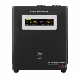 ДБЖ з правильною синусоїдою 24V LPY-W-PSW-2500VA+(1800Вт)10A/20A