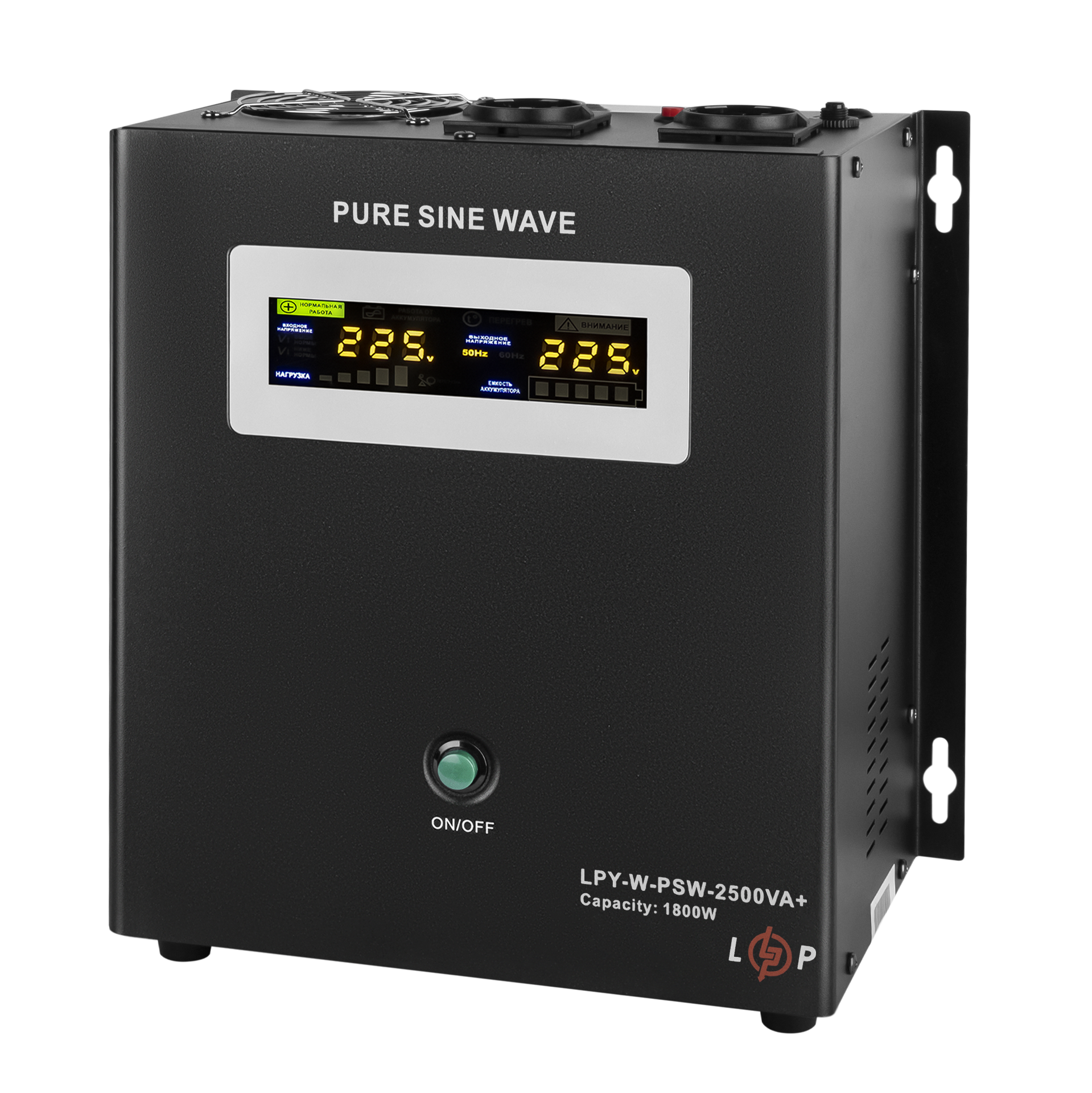 ДБЖ з правильною синусоїдою 24V LPY-W-PSW-2500VA+(1800Вт)10A/20A - Зображення 2