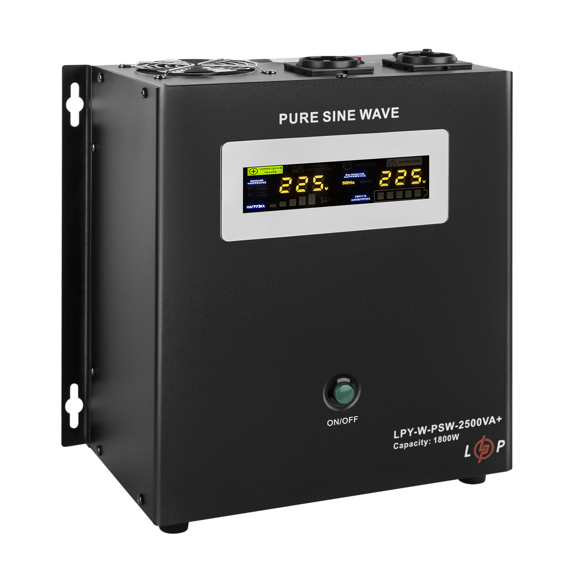 ДБЖ з правильною синусоїдою 24V LPY-W-PSW-2500VA+(1800Вт)10A/20A - Зображення 3