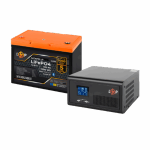 Комплект резервного живлення LogicPower B1500 + літієва (LiFePO4) батарея 1280Wh