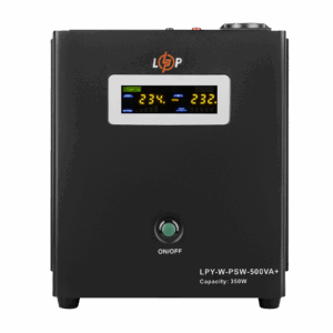 ДБЖ з правильною синусоїдою 12V LPY-W-PSW-500VA+(350Вт)5A/10A