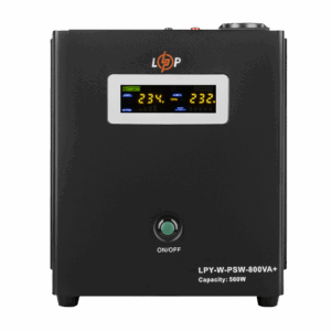 ДБЖ з правильною синусоїдою 12V LPY-W-PSW-800VA+(560Вт)5A/15A