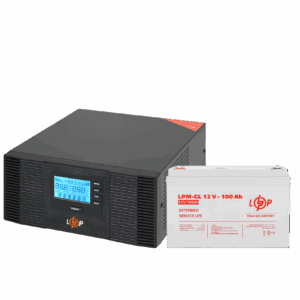 Комплект резервного живлення LP (LogicPower) ДБЖ + гелева батарея (UPS B1500 + АКБ GL 1200W)