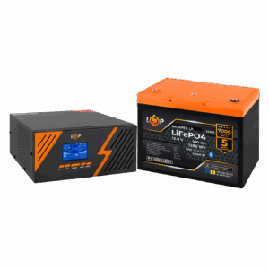 Комплект резервного живлення LogicPower B1500 Black + літієва (LiFePO4) батарея 1280Wh