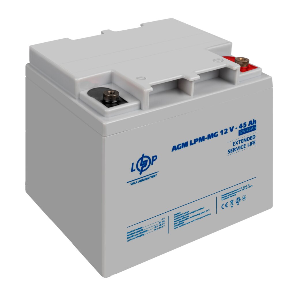 Акумулятор мультигелевий LPM-MG 12V - 45 Ah - Зображення 4