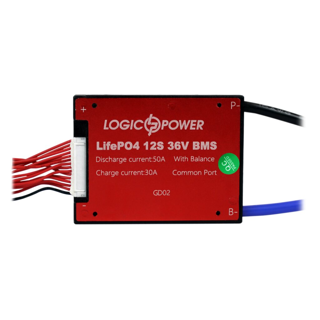 BMS плата LiFePO4 36V 12S Dis 50A Ch 30A - Зображення 2