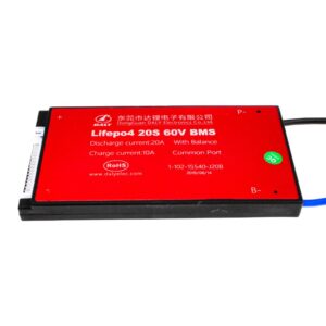 BMS плата LiFePO4 60V 20S Dis 20A Ch 10A