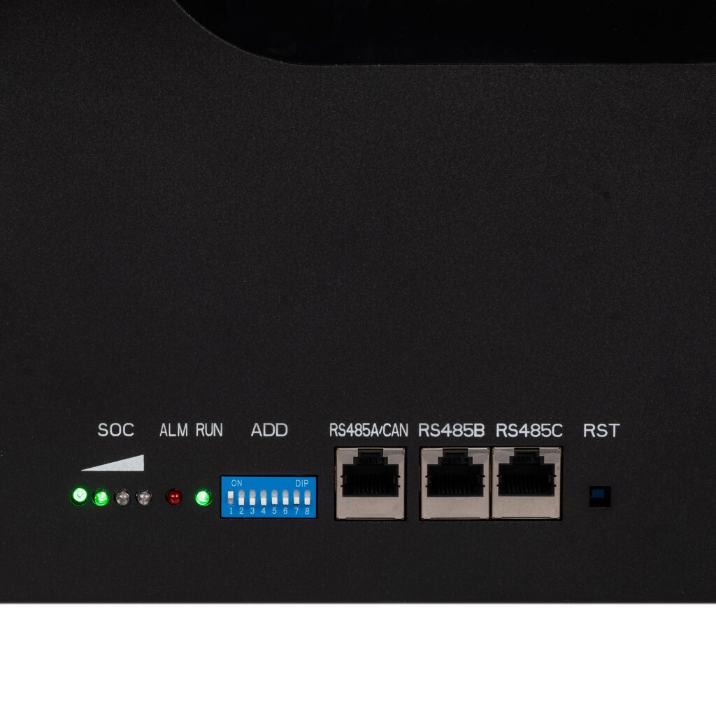 Акумулятор LP LiFePO4 51,2V - 120 Ah 6000Wh (Smart BMS 100A) с LCD RM AB RS485/CAN - Зображення 3