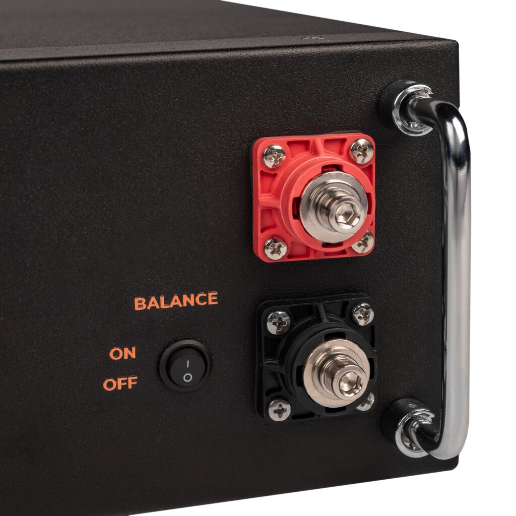 Акумулятор LP LiFePO4 51,2V - 100 Ah (5120Wh) (BMS SP 100A/50А) RM RS485/CAN LCD BL - Зображення 6