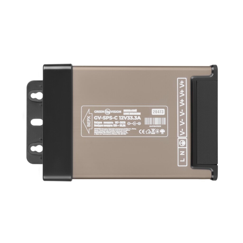 Імпульсний блок живлення GV-SPS-C 12V33.3A (400W) - Зображення 3