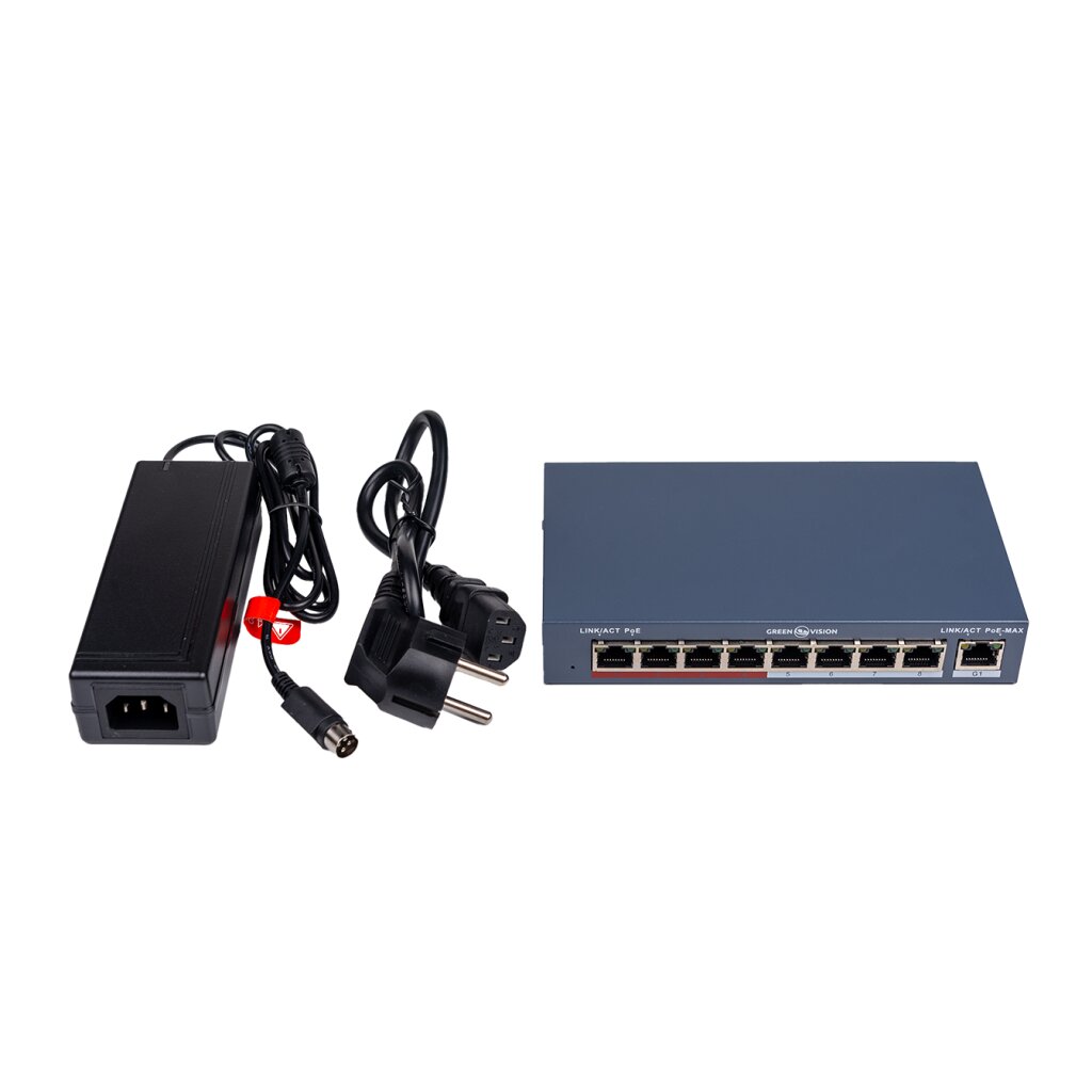 Комутатор мережевий POE GV-018-AI-8+1PG - Зображення 4