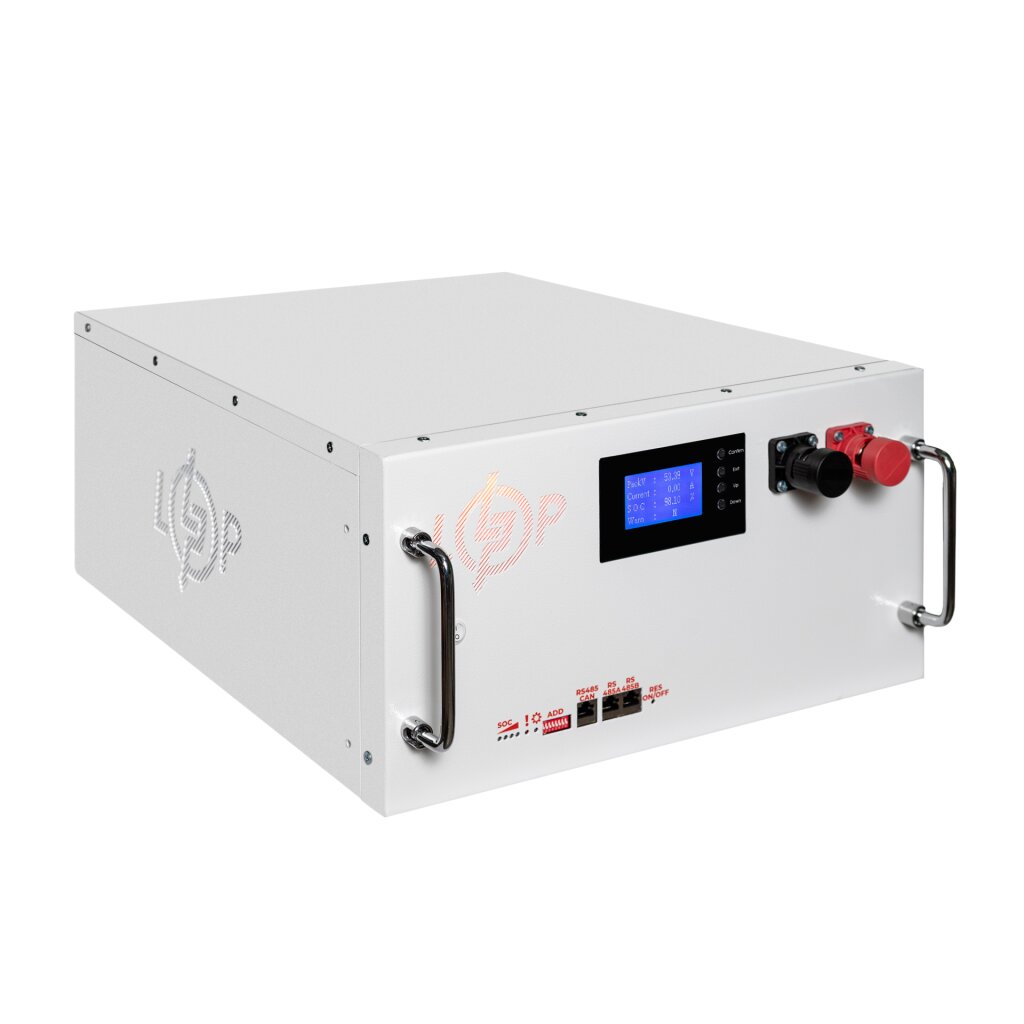 Акумулятор LP LiFePO4 51,2V - 230 Ah (11776Wh) (BMS SP 200A/100A) RM RS485/CAN LCD WH - Зображення 3