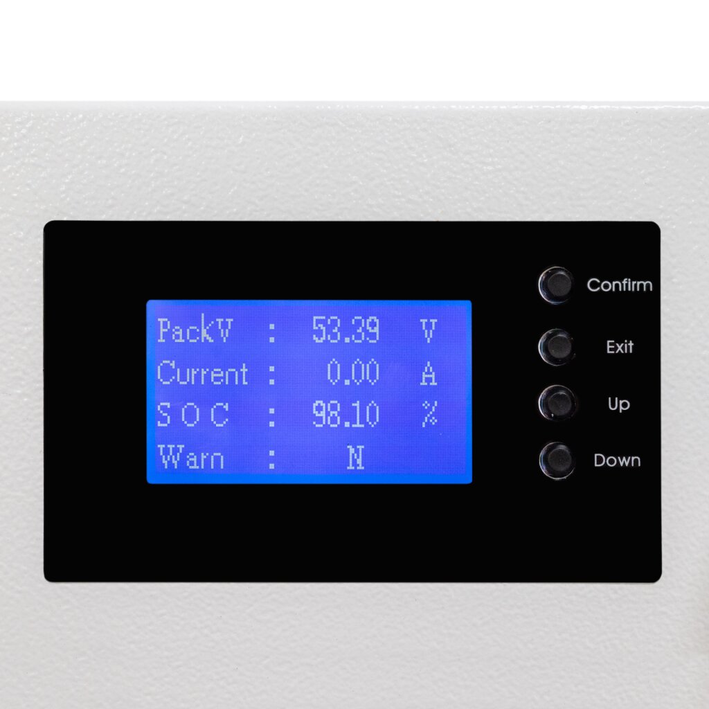 Акумулятор LP LiFePO4 51,2V - 230 Ah (11776Wh) (BMS SP 200A/100A) RM RS485/CAN LCD WH - Зображення 7