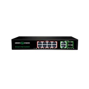 Комутатор мережевий POE GV-021-D-8G+2PG+2SFP